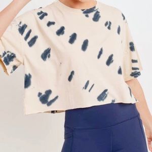 Mono B Rain Drops Tie Dye Crop Tee